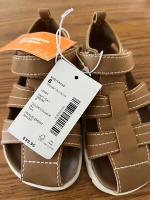 КЛАССИЧЕСКИЕ КОРИЧНЕВЫЕ САНДАЛИИ ДЛЯ МАЛЬЧИКОВ ЯСЕЛЬНОГО ВОЗРАСТА РАЗМЕР 8 от Gymboree - Изображение 1 из 2