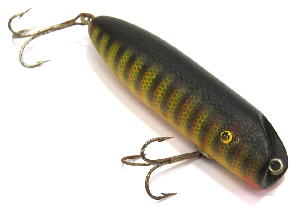 Винтажная деревянная рыболовная приманка Abbey & Imbrie/HICO Go Getter воблер - Изображение 1 из 4