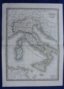 Original antique map ANCIENT ITALY, SICILY, 'ITALIE ANCIENNE', C.V. Monin, 1837 - Picture 1 of 3