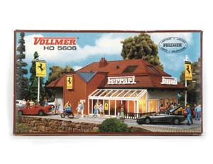VOLLMER 5606 HO H0 1:87 KIT FERRARI SERVICE STATION with Testarossa - Picture 1 of 3