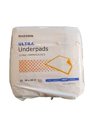 Almohadillas desechables McKesson 10 30x30 de absorción pesada para adultos almohadillas para cachorros perros Foto 1 de 2