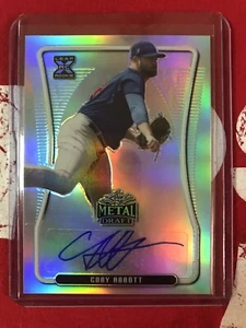 Cory Abbott 2020 Leaf Metal Draft Silver Rookie AUTO Mint Cubs - Picture 1 of 2