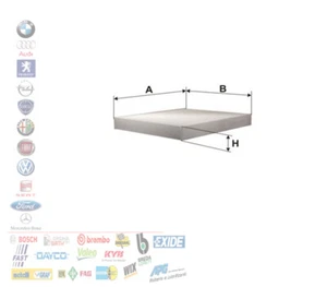 FILTRO ARIA ABITACOLO ANTIPOLLINE AUDI A2 VW POLO SEAT IBIZA 1.2 1.4 1.6 TDI - Foto 1 di 2