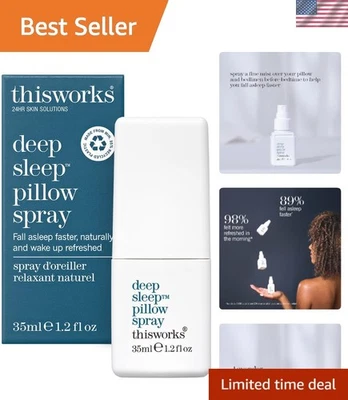 Spray de travesseiro para sono profundo - Lavanda e óleos essenciais para sono reparador, 35ml - Imagem 1 de 4