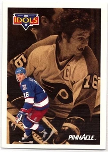 1991-92 Ed Olczyk - Bobby Clarke Pinnacle Idols - Winnipeg Jets - Picture 1 of 2