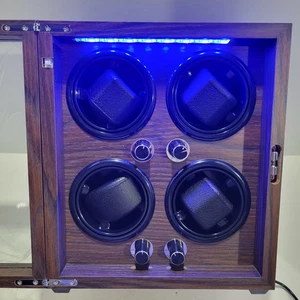 ORYX 4 Enrollador de Relojes para Relojes Automáticos, Madera Giratorio 5 Rotaciones + LED - Imagen 1 de 5