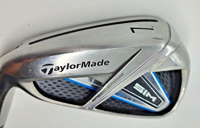 TAYLORMADE SIM MAX 7 IRON KBS MT 85 REG LH STEEL NEW LAMKIN GRIP 37.75" DEMO - Image 1 of 4
