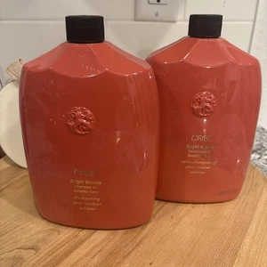 Oribe Bright Blonde Shampoo And Conditioner 33.8 oz (1000 Ml) Brand New  NFR - Picture 1 of 5