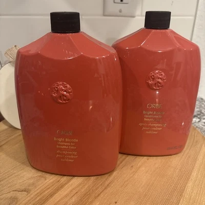 Oribe Bright Blonde Shampoo And Conditioner 33.8 oz (1000 Ml) Brand New  NFR - Image 1 of 4