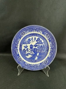 Blue Willow 10" Dinner Plate~Tunstall, England~Warranted Staffordshire - Picture 1 of 10