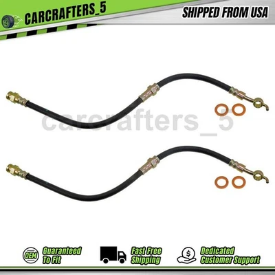 2 前刹车液压软管适用于 1994 1996 1997 年福特 Aspire 1.3L — 第 1/4 张图片