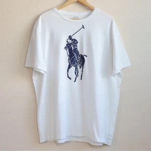 Polo Ralph Lauren Big Pony T-Shirt White Classic Fit Men's XL - Picture 1 of 8