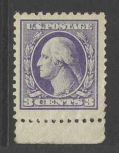 #530 3 centavos Washington Perf. 11, UWM - Imagen 1 de 2