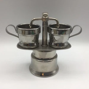 2 Cup Stovetop Espresso Coffee Maker Brand Piazza with 2 Stainless Steel cups - Picture 1 of 10