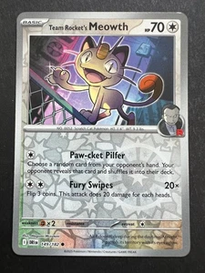Team Rocket's Meowth - 149/182 - Destined Rivals - Pokémon TCG - Reverse Holo - Picture 1 of 2