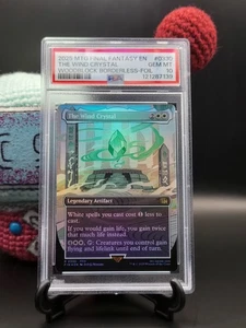 The Wind Crystal - #330 - Borderless - Foil - Final Fantasy - FIN - PSA 10 - Imagen 1 de 3
