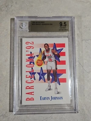 Magic Johnson 1991-92 Skybox USA #533 basketball card BGS 9.5 - Image 1 of 4