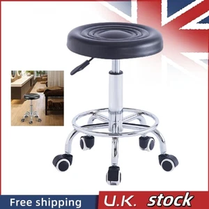 Adjustable Stool Salon Chair Massage Spa Beauty Barber Hydraulic Swivel Bar UK - Picture 1 of 17
