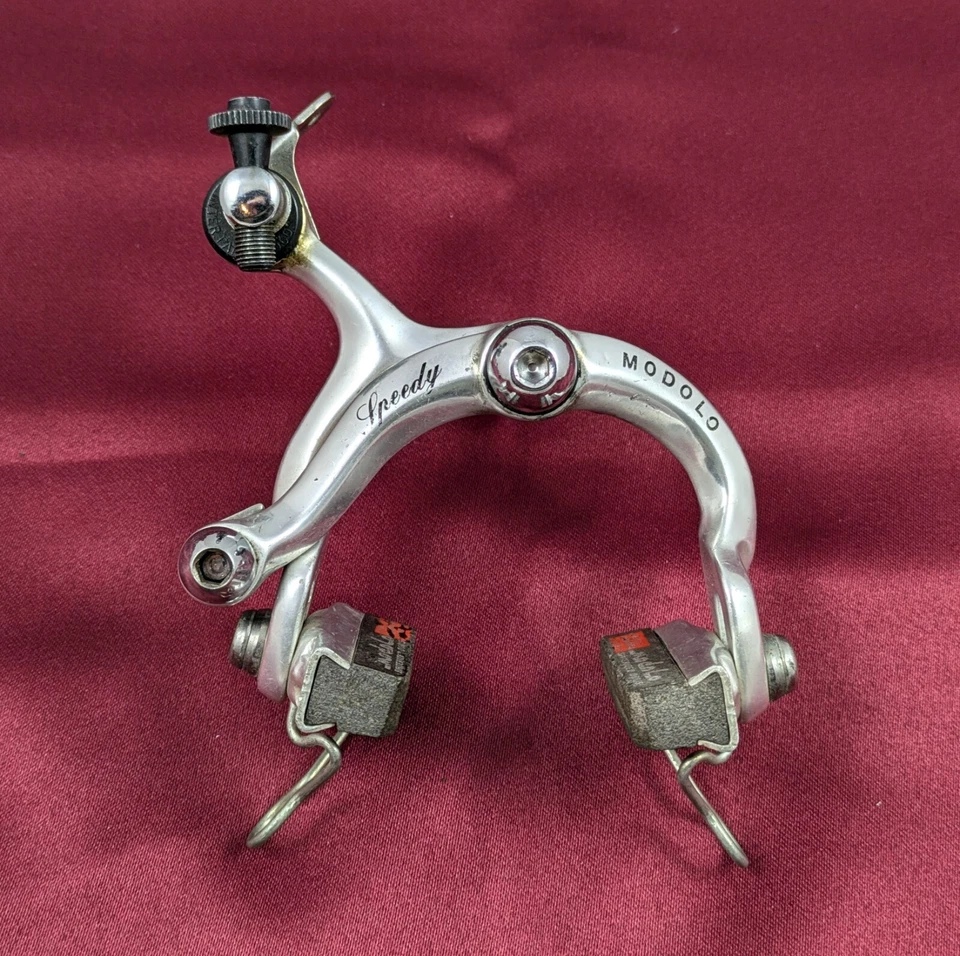 Modolo Speedy FRONT Brake Caliper Side-Pull Modolo Sintered Brake Pads 80s B38 - Image 1 of 4
