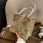 Linen Gift Tote Bag Casual Shopping Bag Reusable Handbag  Women