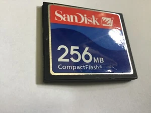 1pcs 256MB Sandisk with dent Compactflash CF I memory card NIKON CANON CF - Picture 1 of 4
