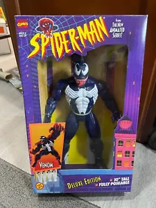 Spiderman Animated BLUE Venom Deluxe Edition 10" Act Fig ToyBiz 1996 MIB Sealed - Picture 1 of 2