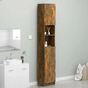 Tall High Bathroom Cabinet Bathroom Storage Cupboard Tallboy Unit furniture345 - Picture 1 of 73