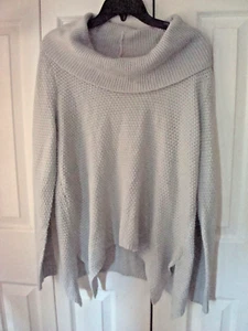Damas Suéter Gris Talla XL Cuello Capucha Texturizado Covington Nuevo con Etiquetas - Imagen 1 de 2