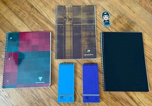 LOT (5) NEW VINTAGE CLAIREFONTAINE WIREBOUND NOTEBOOK LISTMAKER EUROPA NOTE PAD - Picture 1 of 6