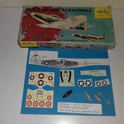 BELL P 39 Q/N AIRACOBRA KIT 1/72 HELLER, LEGGI NOTE - Immagine 1 di 3