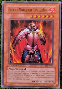 Yugioh Thestalos the Firestorm Monarch Italian 1st ED SD3-IT011 NM - Picture 1 of 2
