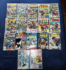 The mighty Thor Comic Book Lot 192-456 With Keys 17 Books