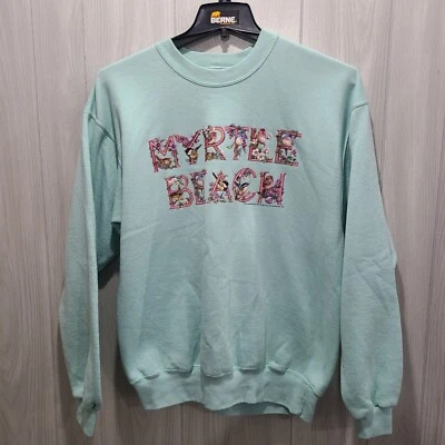 Винтажная женская толстовка Myrtle Beach размер L сделано в США кофейные поты - Изображение 1 из 4