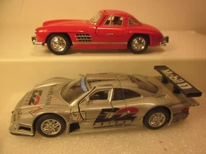 WELLY/KINSMART 1/36 DIECAST CLASSIC MERCEDES SPORTS CARS,'54 500 GULWING,GLK GTR - Picture 1 of 10