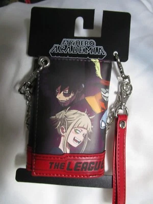My Hero Academia  The League of Villains Trifold Chain Wallet NEW Bioworld Anime - Image 1 of 2