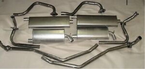 1966 BUICK RIVIERA DUAL EXHAUST SYSTEM, WITH RESONATORS, 304 STAINLESS