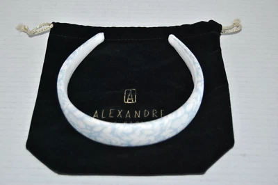 Diadema Alexandre de Paris satinada azul para mujer nueva sin etiquetas Foto 1 de 4