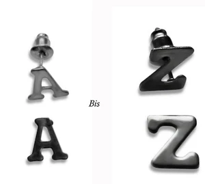 Original Bahnmüller 1 Paar Edelstahl Ohrstecker Buchstabe A - Z Ø 10 mm  - Bild 1 von 23