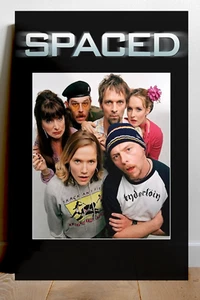 Spaced Simon Pegg Nick Frost Gloss 24x36 inch poster Print | TV Show British Com - Picture 1 of 1
