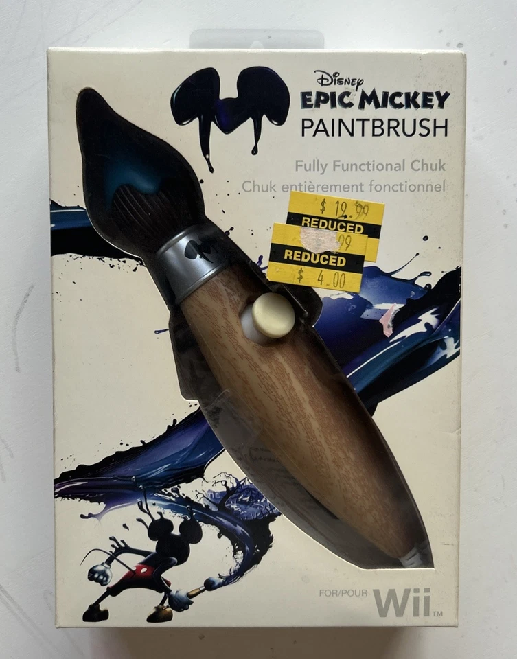 PDP Epic Mickey 1 Pincel Navegación Nunchucks Para Nintendo WII Sellado Foto 1 de 4