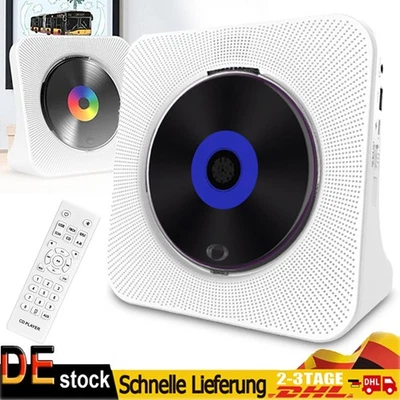 CD Player mit Bluetooth HiFi Lautsprecher Fernbedienung FM-Radio AUX/USB Tragbar - Bild 1 von 4