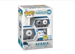 Funko Pop H.E.R.B.I.E. 2025 SDCC SHARED Exclusive Fantastic 4 Presale +Protector - Picture 1 of 1