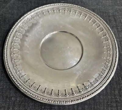 VTG: POLISHED  Reed & Barton Silver-plate Serving Tray 1202, 10.75" - Image 1 of 3