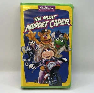 The Great Muppet Caper VHS 1993 Video Tape 80s 90s Comedy Movie Green Clamshell - Picture 1 of 10