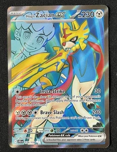 Hop's Zacian ex 176/159 Journey Together Ultra Rare Full Art Pokemon - Picture 1 of 2