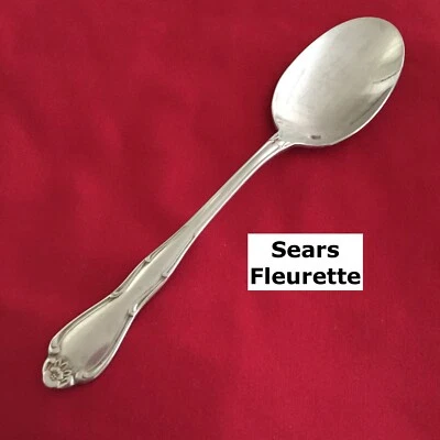 Cuchara sopera Sears Roebuck Fashion FLEURETTE 7 3/8" cubiertos de acero inoxidable Foto 1 de 4