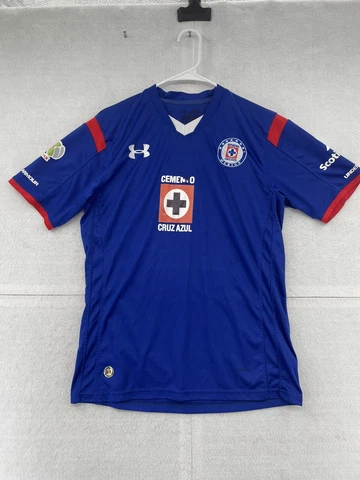Deportivo Cruz Azul Soccer Jersey Adult Small Blue Under Armour Football Men Cover