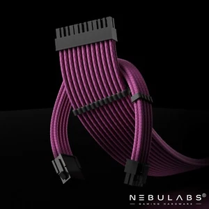 RGB PSU Customization Mod Sleeved Extension Power Supply GPU Braided Cable Kit - Picture 1 of 17
