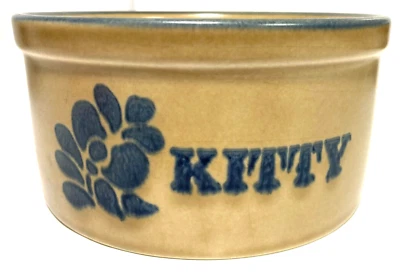 Pfaltzgraff Kitty Bowl, 806, comida/agua vintage, fuera de producción. Foto 1 de 4