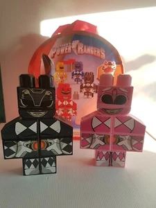 2016 Saban's Power Rangers Mega Bloks pink black Ranger figure 19cm - Picture 1 of 6